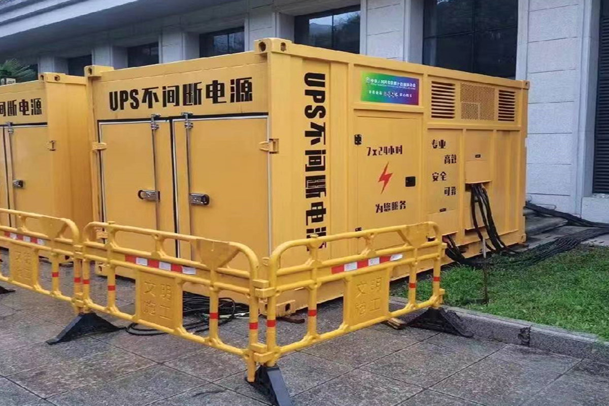 邹平发电机租赁施工现场